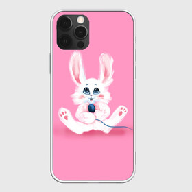 Чехол для iPhone 12 Pro Max с принтом Милый кролик с микрофоном в Курске, Силикон |  | Тематика изображения на принте: актер | выступление | зайчик | заяц | кроле | кролик | микрофон | певец | певица | талант