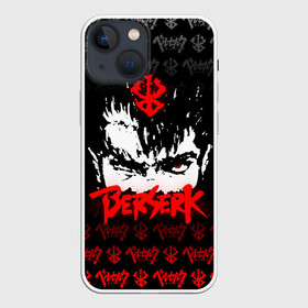 Чехол для iPhone 13 mini с принтом BERSERK (ЛОГО) в Курске,  |  | anime | berserk | manga | аниме | берсерк | гатс | манга | череп