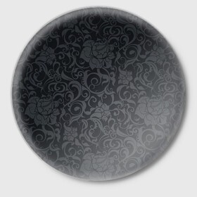 Значок с принтом Dark Pattern в Курске,  металл | круглая форма, металлическая застежка в виде булавки | Тематика изображения на принте: dark | pattern | retro | vector | иллюстрация