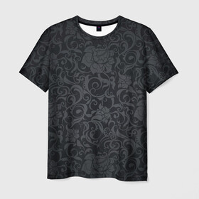Мужская футболка 3D с принтом Dark Pattern в Курске, 100% полиэфир | прямой крой, круглый вырез горловины, длина до линии бедер | Тематика изображения на принте: dark | pattern | retro | vector | иллюстрация