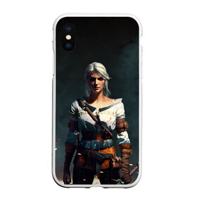 Чехол для iPhone XS Max матовый с принтом THE WITCHER CIRI в Курске, Силикон | Область печати: задняя сторона чехла, без боковых панелей | the witcher | ведьмак | зе витчер | игра | компьютерная игра