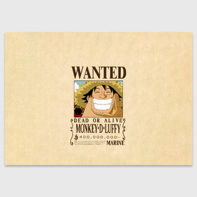 Поздравительная открытка с принтом WANTED Monkey D. Luffy в Курске, 100% бумага | плотность бумаги 280 г/м2, матовая, на обратной стороне линовка и место для марки
 | anime | manga | monkey d. luffy | one piece | аниме | большой куш | ван пис | вон пис | гол д. роджер | кайдо | король пиратов | луфи | луффи | манга | манки д. луффи | нами | нико робин | пират | портгас д. эйс | ророноа зоро