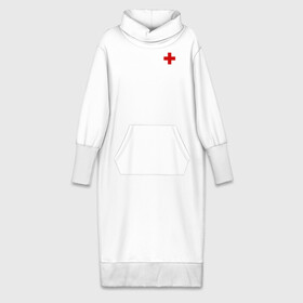 Платье удлиненное хлопок с принтом Hospital (Classic) в Курске,  |  | hospital | больница | врач | госпиталь | доктор | крест | медицина