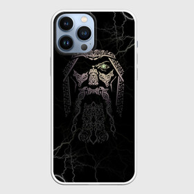 Чехол для iPhone 13 Pro Max с принтом Odin в Курске,  |  | odin | odinn | see you in valhalla | бог один | вальхала | вальхалла | викинг | викинги | всеотец | до встречи в вальхалле | кельт | кельтский узор | лик | лицо одина | один | перун | символ | символ викингов