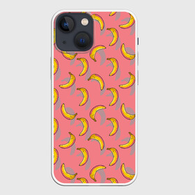 Чехол для iPhone 13 mini с принтом Банановое лето в Курске,  |  | абстракция | банан | бананы | лето | паттерн | текстуры | узоры | фрукты