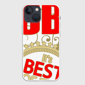 Чехол для iPhone 13 mini с принтом Вова лучший в Курске,  |  | best of the best | crown | leaves | name | plants | seal | stars | vladimir | vova | владимир | вова | звёзды | имя | корона | листья | лучшая из лучших | печать | растения