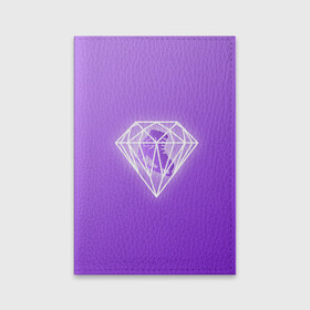 Обложка для паспорта матовая кожа с принтом 50 Shades Of Skaters (violet)  в Курске, натуральная матовая кожа | размер 19,3 х 13,7 см; прозрачные пластиковые крепления | 50 shades of skaters | блогер | мерч | фигурное катание
