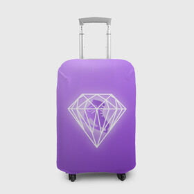 Чехол для чемодана 3D с принтом 50 Shades Of Skaters (violet)  в Курске, 86% полиэфир, 14% спандекс | двустороннее нанесение принта, прорези для ручек и колес | 50 shades of skaters | блогер | мерч | фигурное катание