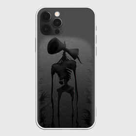 Чехол для iPhone 12 Pro с принтом СИРЕНОГОЛОВЫЙ GRAY в Курске, силикон | область печати: задняя сторона чехла, без боковых панелей | siren head | игра | монстр | сиреноголовый | существо | хоррор
