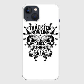 Чехол для iPhone 13 с принтом Tracktor Bowling в Курске,  |  | Тематика изображения на принте: alt.rock | alternative metal | nu metal | tracktor bowling | лу | трактор боулинг | трактора. лусинэ геворкян