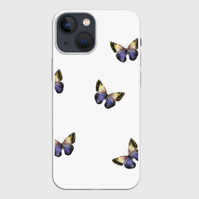 Чехол для iPhone 13 mini с принтом Бабочки акварелью в Курске,  |  | акварель | бабочка | крылья | насекомое | рисунок