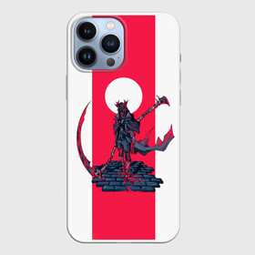Чехол для iPhone 13 Pro Max с принтом Bloodborne Redline в Курске,  |  | Тематика изображения на принте: bloodborne | game | games | stranger | бладборн | игра | игры | соулс | странник