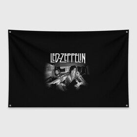 Флаг-баннер с принтом Led Zeppelin в Курске, 100% полиэстер | размер 67 х 109 см, плотность ткани — 95 г/м2; по краям флага есть четыре люверса для крепления | british | england | folk | hardcore | hardrock | led zeppelin | metal | music | punk | retro | rock | usa | гранж | джимми пейдж | лед цеппелин | метал | музыка | панк | ретро | роберт плант | рок | сша | фолк