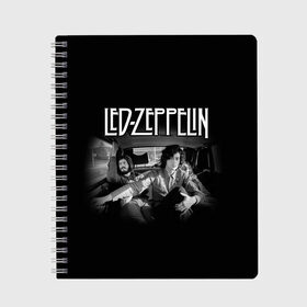 Тетрадь с принтом Led Zeppelin в Курске, 100% бумага | 48 листов, плотность листов — 60 г/м2, плотность картонной обложки — 250 г/м2. Листы скреплены сбоку удобной пружинной спиралью. Уголки страниц и обложки скругленные. Цвет линий — светло-серый
 | british | england | folk | hardcore | hardrock | led zeppelin | metal | music | punk | retro | rock | usa | гранж | джимми пейдж | лед цеппелин | метал | музыка | панк | ретро | роберт плант | рок | сша | фолк