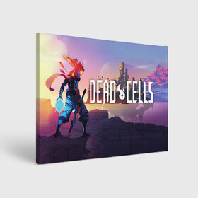 Холст прямоугольный с принтом Dead Cells landscape в Курске, 100% ПВХ |  | cell | cells | dead | dead cells | game | gamer | games | metroidvania | roguelike | игра | игры