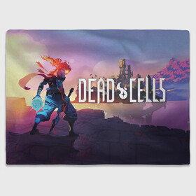 Плед 3D с принтом Dead Cells landscape в Курске, 100% полиэстер | закругленные углы, все края обработаны. Ткань не мнется и не растягивается | cell | cells | dead | dead cells | game | gamer | games | metroidvania | roguelike | игра | игры