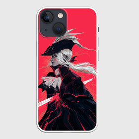 Чехол для iPhone 13 mini с принтом Lady Maria в Курске,  |  | Тематика изображения на принте: bloodborne | game | games | stranger | бладборн | игра | игры | леди мария | соулс | странник