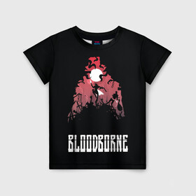 Детская футболка 3D с принтом Мир Бладборна в Курске, 100% гипоаллергенный полиэфир | прямой крой, круглый вырез горловины, длина до линии бедер, чуть спущенное плечо, ткань немного тянется | bloodborne | game | games | stranger | бладборн | игра | игры | соулс | странник