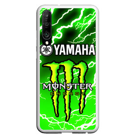 Чехол для Honor P30 с принтом YAMAHA X MONSTER / SPORT в Курске, Силикон | Область печати: задняя сторона чехла, без боковых панелей | Тематика изображения на принте: monster energy | motorcycle | yamaha | yzf r6 | байк | байкер | зеленый | монстер | мотоспорт | мототехника | мотоцикл | мотоциклист | скутер | энергетик. | ямаха