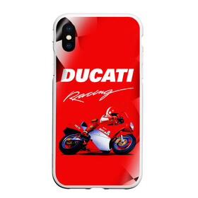 Чехол для iPhone XS Max матовый с принтом DUCATI / ДУКАТИ / RACING в Курске, Силикон | Область печати: задняя сторона чехла, без боковых панелей | Тематика изображения на принте: ducati | motorcycle | motosport | racing | speed | sport | байк. | гонки | двигатель | дукати | мото | мотокросс | мотоспорт | мототриал | мотоцикл | скорость | спорт