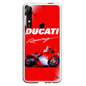 Чехол для Honor P Smart Z с принтом DUCATI / ДУКАТИ / RACING в Курске, Силикон | Область печати: задняя сторона чехла, без боковых панелей | Тематика изображения на принте: ducati | motorcycle | motosport | racing | speed | sport | байк. | гонки | двигатель | дукати | мото | мотокросс | мотоспорт | мототриал | мотоцикл | скорость | спорт