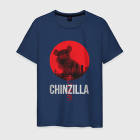 Мужская футболка хлопок с принтом Chinzilla white в Курске, 100% хлопок | прямой крой, круглый вырез горловины, длина до линии бедер, слегка спущенное плечо. | chinchilla | chinzilla | чинзилла | шинзилла | шиншилла