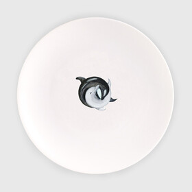 Тарелка с принтом Инь Янь в Курске, фарфор | диаметр - 210 мм
диаметр для нанесения принта - 120 мм | гармония | дельфины | инь и янь | любовь | слияние