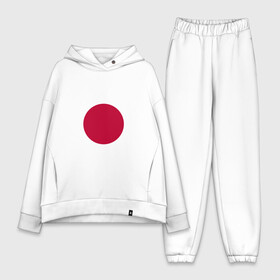 Женский костюм хлопок Oversize с принтом Япония | Японский флаг в Курске,  |  | буква | герб | знак | печать императора | символ | символы | флаг | флаг японии | эмблема | эмблемма | япония | японский флаг