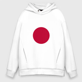 Мужское худи Oversize хлопок с принтом Япония | Японский флаг в Курске, френч-терри — 70% хлопок, 30% полиэстер. Мягкий теплый начес внутри —100% хлопок | боковые карманы, эластичные манжеты и нижняя кромка, капюшон на магнитной кнопке | буква | герб | знак | печать императора | символ | символы | флаг | флаг японии | эмблема | эмблемма | япония | японский флаг