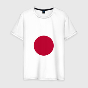 Мужская футболка хлопок с принтом Япония | Японский флаг в Курске, 100% хлопок | прямой крой, круглый вырез горловины, длина до линии бедер, слегка спущенное плечо. | буква | герб | знак | печать императора | символ | символы | флаг | флаг японии | эмблема | эмблемма | япония | японский флаг