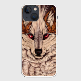Чехол для iPhone 13 mini с принтом Красивая Волчица в Курске,  |  | волк | волчица | дикий зверь | зверь | красивая волчица | рисунок