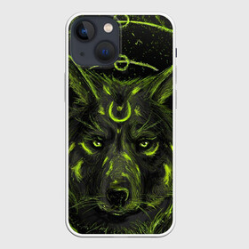 Чехол для iPhone 13 mini с принтом Эзотерический Волк в Курске,  |  | волк | красивый волк | рисунок | эзотерика | эзотерический волк