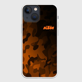 Чехол для iPhone 13 mini с принтом KTM | КТМ CAMO RACING в Курске,  |  | enduro | ktm | moto | moto sport | motocycle | orange | sportmotorcycle | ктм | мото | мото спорт | мотоспорт | оранжевый | спорт мото