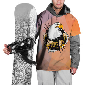 Накидка на куртку 3D с принтом Орел 3D в Курске, 100% полиэстер |  | eagle | орел | орленок | орлиный взгляд | птица | птичка | хищная птица