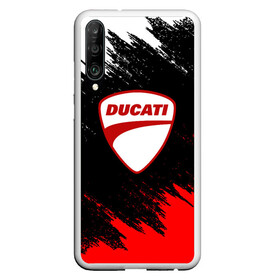 Чехол для Honor P30 с принтом DUCATI | ДУКАТИ БРЫЗГИ в Курске, Силикон | Область печати: задняя сторона чехла, без боковых панелей | ducati | moto | motocycle | racing | sport | дукати | мото | мотоспорт | мотоцикл | рейсинг | спорт