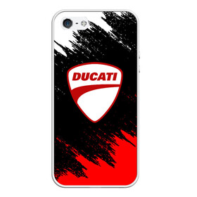 Чехол для iPhone 5/5S матовый с принтом DUCATI | ДУКАТИ БРЫЗГИ в Курске, Силикон | Область печати: задняя сторона чехла, без боковых панелей | ducati | moto | motocycle | racing | sport | дукати | мото | мотоспорт | мотоцикл | рейсинг | спорт