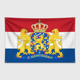 Флаг-баннер с принтом Нидерланды (Голландия) Флаг в Курске, 100% полиэстер | размер 67 х 109 см, плотность ткани — 95 г/м2; по краям флага есть четыре люверса для крепления | голандия | голландия | голландия герб | голландия флаг | недерланды | недирланды | нидерланды | нидерланды герб | нидерланды флаг | нидирланды | флаг | флаг голландии | флаг нидерландов