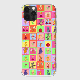 Чехол для iPhone 12 Pro Max с принтом Хороший день в Курске, Силикон |  | Тематика изображения на принте: девочки | дружба | котики | разноцветный | рыбка | счастье | узор | цветочный | шарики