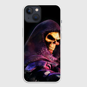 Чехол для iPhone 13 с принтом Skeletor | Masters of the Universe (+спина)  (Z) в Курске,  |  | he man | logo | masters of the universe | she ra | skeletor | властелины вселенной | логип | лого | мульт | мультфильм | скелетор