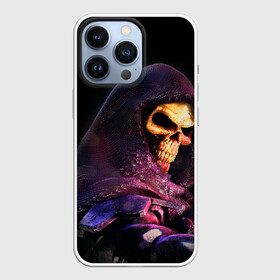 Чехол для iPhone 13 Pro с принтом Skeletor | Masters of the Universe (+спина)  (Z) в Курске,  |  | Тематика изображения на принте: he man | logo | masters of the universe | she ra | skeletor | властелины вселенной | логип | лого | мульт | мультфильм | скелетор