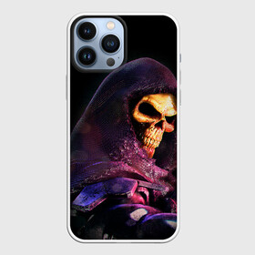 Чехол для iPhone 13 Pro Max с принтом Skeletor | Masters of the Universe (+спина)  (Z) в Курске,  |  | Тематика изображения на принте: he man | logo | masters of the universe | she ra | skeletor | властелины вселенной | логип | лого | мульт | мультфильм | скелетор