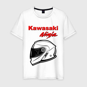 Мужская футболка хлопок с принтом KAWASAKI NINJA / КАВАСАКИ в Курске, 100% хлопок | прямой крой, круглый вырез горловины, длина до линии бедер, слегка спущенное плечо. | kawasaki | motorcycle | motosport | ninja | racing | speed | sport | байк | гонки | двигатель | кавасаки | мото | мотокросс | мотоспорт | мототриал | мотоцикл | нинзя. | скорость | спорт