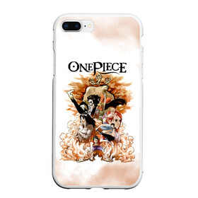 Чехол для iPhone 7Plus/8 Plus матовый с принтом One Piece. Пираты Соломенной Шляпы в Курске, Силикон | Область печати: задняя сторона чехла, без боковых панелей | anime | manga | monkey d. luffy | one piece | аниме | большой куш | ван пис | вон пис | гол д. роджер | кайдо | король пиратов | луфи | луффи | манга | манки д. луффи | нами | нико робин | пират | портгас д. эйс | ророноа зоро