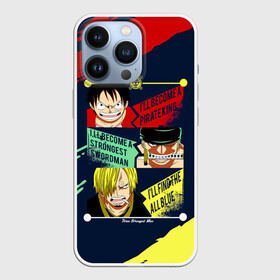 Чехол для iPhone 13 Pro с принтом Луффи, Зоро и Санджи One Piece в Курске,  |  | monkey d. luffy | one piece | vinsmoke sanji | zoro roronoa | большой куш | ван пис | винсмок санджи | вон пис | зородзюро | капитан | кок | луси | луфи | луффи | манки д. луффи | мугивара | пират | ророноа зоро | соломенная шляпа