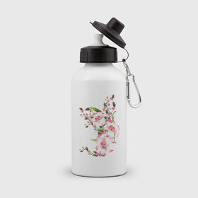 Бутылка спортивная с принтом Прекрасные лилии в Курске, металл | емкость — 500 мл, в комплекте две пластиковые крышки и карабин для крепления | лилии | прекрасные лилии | растения | розовые цветы | цветы