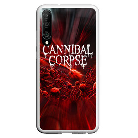 Чехол для Honor P30 с принтом Blood Cannibal Corpse | Труп Каннибала (Z) в Курске, Силикон | Область печати: задняя сторона чехла, без боковых панелей | Тематика изображения на принте: cannibal | cannibal corpse | corpse | death metal | deathgrind | алекс уэбстер | брутальный дэт метал | дэт метал | дэтграйнд | пол мазуркевич | роб барретт | труп каннибала