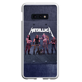 Чехол для Samsung S10E с принтом METALLICA | ГРУППА МЕТАЛЛИКА (Z) в Курске, Силикон | Область печати: задняя сторона чехла, без боковых панелей | kurt kobein | metallica | rock | курт кобейн | металика | металлика | рок | супер звезда