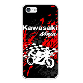 Чехол для iPhone 5/5S матовый с принтом KAWASAKI NINJA / КАВАСАКИ в Курске, Силикон | Область печати: задняя сторона чехла, без боковых панелей | Тематика изображения на принте: kawasaki | motorcycle | motosport | ninja | racing | speed | sport | байк | гонки | двигатель | кавасаки | мото | мотокросс | мотоспорт | мототриал | мотоцикл | нинзя. | скорость | спорт