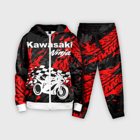 Детский костюм 3D с принтом KAWASAKI NINJA   КАВАСАКИ в Курске,  |  | kawasaki | motorcycle | motosport | ninja | racing | speed | sport | байк | гонки | двигатель | кавасаки | мото | мотокросс | мотоспорт | мототриал | мотоцикл | нинзя. | скорость | спорт