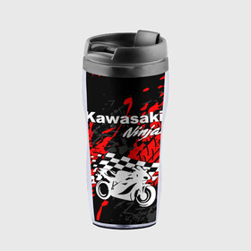 Термокружка-непроливайка с принтом KAWASAKI NINJA / КАВАСАКИ в Курске, внутренняя часть — пищевой пластик, наружная часть — прозрачный пластик, между ними — полиграфическая вставка с рисунком | объем — 350 мл, герметичная крышка | kawasaki | motorcycle | motosport | ninja | racing | speed | sport | байк | гонки | двигатель | кавасаки | мото | мотокросс | мотоспорт | мототриал | мотоцикл | нинзя. | скорость | спорт